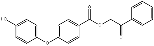 2-oxo-2-phenylethyl 4-(4-hydroxyphenoxy)benzoate Struktur