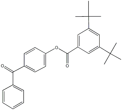 4-benzoylphenyl 3,5-ditert-butylbenzoate Struktur