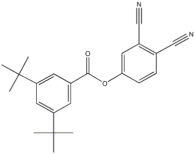 3,4-dicyanophenyl 3,5-ditert-butylbenzoate Struktur