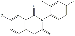 2-(2,4-dimethylphenyl)-7-methoxy-1,3(2H,4H)-isoquinolinedione Struktur