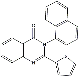 3-(1-naphthyl)-2-(2-thienyl)-4(3H)-quinazolinone Struktur