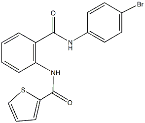 N-{2-[(4-bromoanilino)carbonyl]phenyl}-2-thiophenecarboxamide Struktur