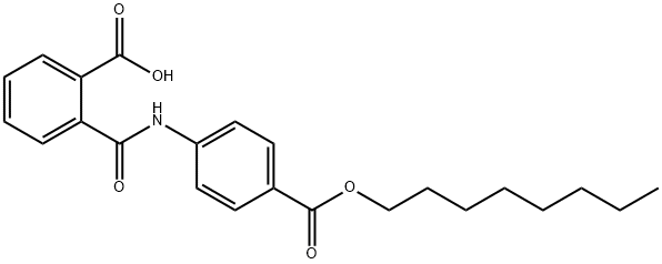 2-({4-[(octyloxy)carbonyl]anilino}carbonyl)benzoic acid Struktur