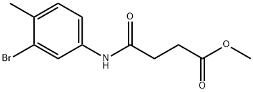 methyl 4-(3-bromo-4-methylanilino)-4-oxobutanoate Struktur