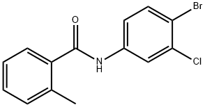 N-(4-bromo-3-chlorophenyl)-2-methylbenzamide Struktur