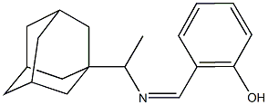 2-({[1-(1-adamantyl)ethyl]imino}methyl)phenol Struktur