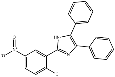 2-{2-chloro-5-nitrophenyl}-4,5-diphenyl-1H-imidazole Struktur