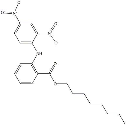 octyl 2-{2,4-bisnitroanilino}benzoate Struktur