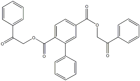 bis(2-oxo-2-phenylethyl) [1,1'-biphenyl]-2,5-dicarboxylate Struktur