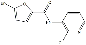 5-bromo-N-(2-chloro-3-pyridinyl)-2-furamide Struktur