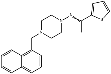 4-(1-naphthylmethyl)-N-[1-(2-thienyl)ethylidene]-1-piperazinamine Struktur