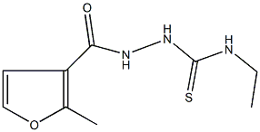 N-ethyl-2-(2-methyl-3-furoyl)hydrazinecarbothioamide Struktur