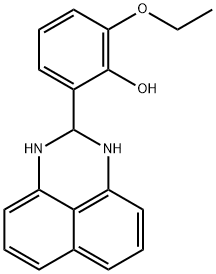 2-(2,3-dihydro-1H-perimidin-2-yl)-6-ethoxyphenol Struktur