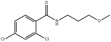 2,4-dichloro-N-(3-methoxypropyl)benzamide Struktur