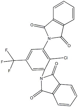 2-[2-chloro-3-(1,3-dioxo-1,3-dihydro-2H-isoindol-2-yl)-5-(trifluoromethyl)phenyl]-1H-isoindole-1,3(2H)-dione Struktur