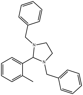 1,3-dibenzyl-2-(2-methylphenyl)imidazolidine Struktur