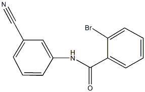 2-bromo-N-(3-cyanophenyl)benzamide Struktur