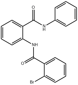 2-[(2-bromobenzoyl)amino]-N-phenylbenzamide Struktur