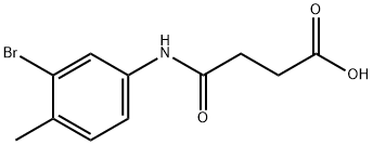 4-(3-bromo-4-methylanilino)-4-oxobutanoic acid Struktur