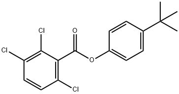 4-tert-butylphenyl 2,3,6-trichlorobenzoate Struktur