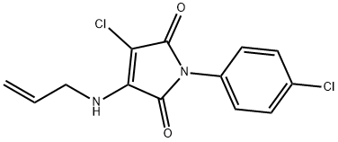 3-(allylamino)-4-chloro-1-(4-chlorophenyl)-1H-pyrrole-2,5-dione Struktur