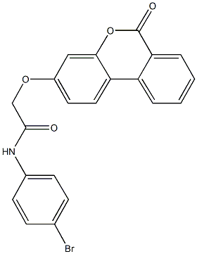 N-(4-bromophenyl)-2-[(6-oxo-6H-benzo[c]chromen-3-yl)oxy]acetamide Struktur