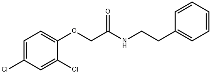 2-(2,4-dichlorophenoxy)-N-(2-phenylethyl)acetamide Struktur