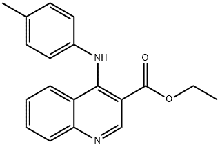 ethyl 4-(4-toluidino)-3-quinolinecarboxylate Struktur