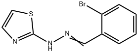 2-bromobenzaldehyde 1,3-thiazol-2-ylhydrazone Struktur