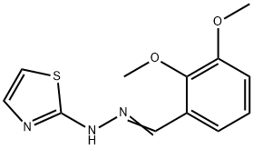 2,3-dimethoxybenzaldehyde 1,3-thiazol-2-ylhydrazone Struktur