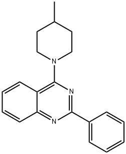 4-(4-methyl-1-piperidinyl)-2-phenylquinazoline Struktur