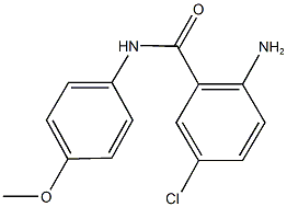 2-amino-5-chloro-N-(4-methoxyphenyl)benzamide Struktur