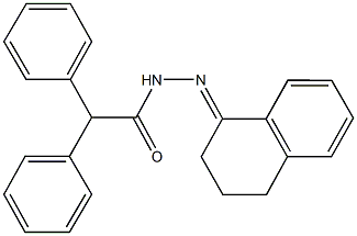 N'-(3,4-dihydro-1(2H)-naphthalenylidene)-2,2-diphenylacetohydrazide Struktur