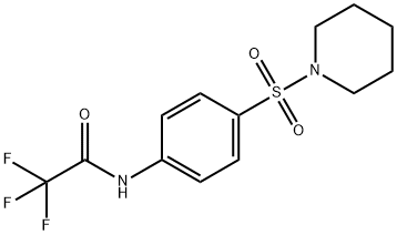 2,2,2-trifluoro-N-[4-(1-piperidinylsulfonyl)phenyl]acetamide Struktur