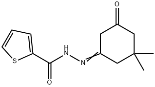 N'-(3,3-dimethyl-5-oxocyclohexylidene)-2-thiophenecarbohydrazide Struktur