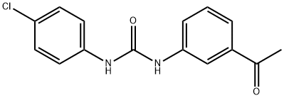 N-(3-acetylphenyl)-N'-(4-chlorophenyl)urea Struktur