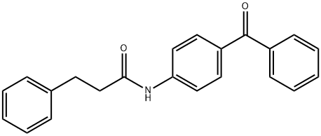 N-(4-benzoylphenyl)-3-phenylpropanamide Struktur