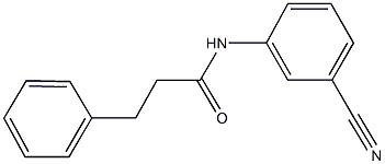 N-(3-cyanophenyl)-3-phenylpropanamide Struktur