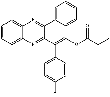 6-(4-chlorophenyl)benzo[a]phenazin-5-yl propionate Struktur