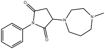 3-(4-methyl-1,4-diazepan-1-yl)-1-phenyl-2,5-pyrrolidinedione Struktur