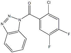 1-(2-chloro-4,5-difluorobenzoyl)-1H-1,2,3-benzotriazole Struktur