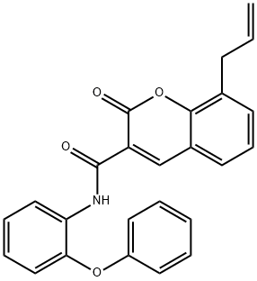 8-allyl-2-oxo-N-(2-phenoxyphenyl)-2H-chromene-3-carboxamide Struktur