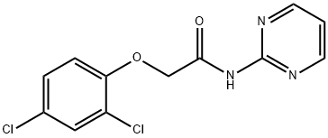 2-[(2,4-dichlorophenyl)oxy]-N-pyrimidin-2-ylacetamide Struktur