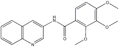 2,3,4-trimethoxy-N-(3-quinolinyl)benzamide Struktur