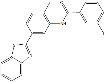 N-[5-(1,3-benzothiazol-2-yl)-2-methylphenyl]-3-iodobenzamide Struktur