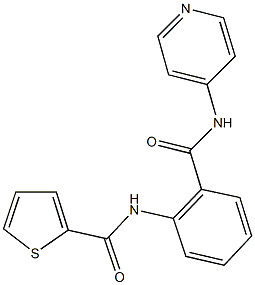 N-{2-[(4-pyridinylamino)carbonyl]phenyl}-2-thiophenecarboxamide Struktur