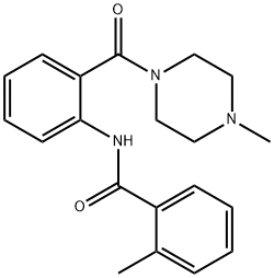 2-methyl-N-{2-[(4-methyl-1-piperazinyl)carbonyl]phenyl}benzamide Struktur