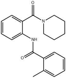 2-methyl-N-[2-(1-piperidinylcarbonyl)phenyl]benzamide Struktur