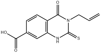 3-allyl-4-oxo-2-thioxo-1,2,3,4-tetrahydro-7-quinazolinecarboxylic acid Struktur