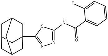 N-[5-(1-adamantyl)-1,3,4-thiadiazol-2-yl]-2-fluorobenzamide Struktur